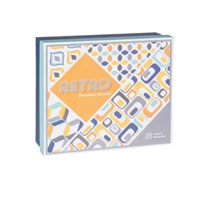 Coffret de 4 mugs retro 31 cl Porcelaine