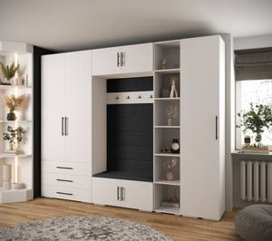 Garderobe Inova 3 Z11 Schwarz - Weiß - Schwarz