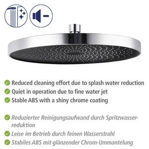 Deckentrainer rund SOFTWATER, Ø 26 cm Silber - Kunststoff - 26 x 5 x 26 cm