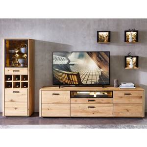 Vitrine Morena 3 mit LED Braun - Massivholz - Holzart/Dekor - 60 x 169 x 39 cm