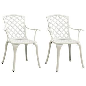 Bistro-Set-k176 ( 3-tlg ) Weiß - Massivholz - Höhe: 1 cm