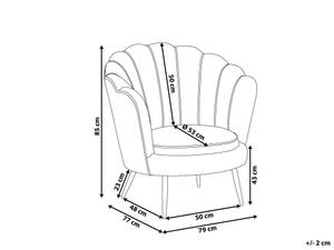 Fauteuil coin lecture LOVIKKA Noir - Rose foncé