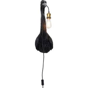 Applique Animal Heron noir Noir - Matière plastique - 26 x 62 x 22 cm