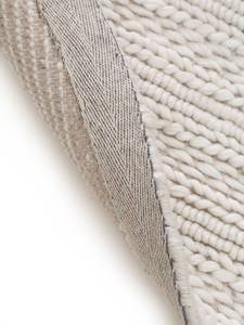 Tapis en laine rond Dina Blanc crème - 150 x 150 cm
