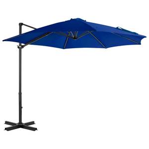 Parasol en porte-à-faux Bleu