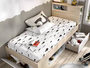 Set Bett + Lattenrost + Matratze LEANDRE 99 x 218 cm