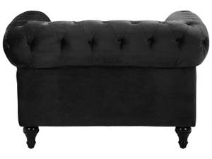 Sessel CHESTERFIELD Schwarz - Eiche Dunkel - 110 x 70 x 75 cm