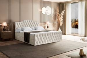 Boxspringbett VILA-1-Z Beige - Breite: 160 cm - H4