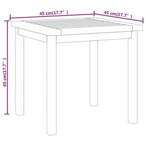 Beistelltisch D704 Braun - Massivholz - 45 x 45 x 45 cm