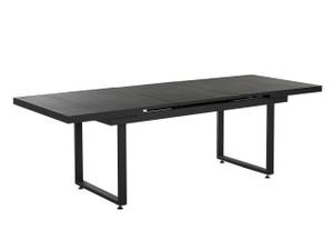 Table extensible VALCANETTO Noir - Métal - 90 x 84 x 180 cm