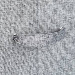 Faltbarer Wäschekorb Grau - Papier - Textil - 38 x 66 x 38 cm