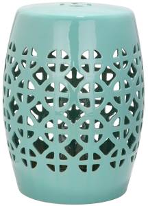 Keramikhocker Circle Robbins Egg Blue glasiert