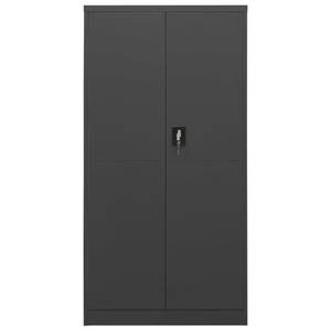 Umkleideschrank Grau - Metall - 90 x 180 x 90 cm