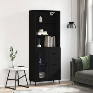 Highboard DE5438 Schwarz - Holzwerkstoff - 34 x 180 x 70 cm