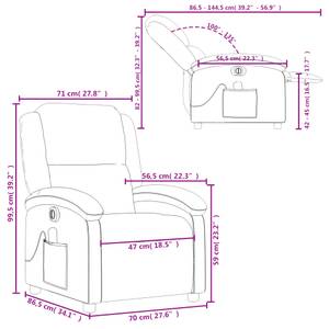 elektrischer Massagesessel 3032268-3 Dunkelgrau