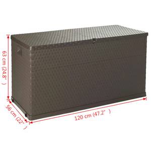 Aufbewahrungsbox Braun - Kunststoff - 56 x 63 x 120 cm