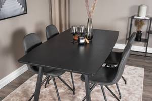 Essgruppe Inca 15 Schwarz - Massivholz - 85 x 75 x 160 cm