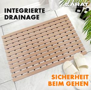 Antirutsch-Bädermatte Ness Beige - 43 x 350 cm