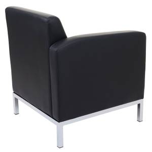 Sessel C19 Seitenteil Erweiterbar Schwarz - Kunstleder - 68 x 82 x 72 cm