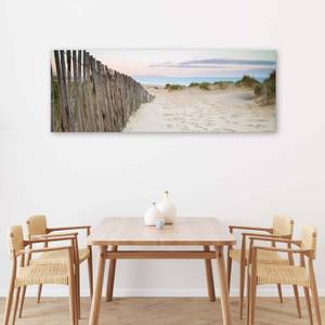 Leinwandbild Strand Sonnenuntergang 150 x 50 cm