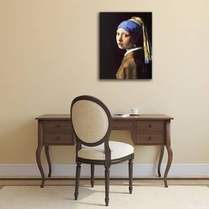 Wandbild Mädchen mit Perlenohrgehänge 50 x 70 cm