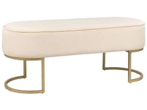 Banc MILRY Beige - Crème - Doré