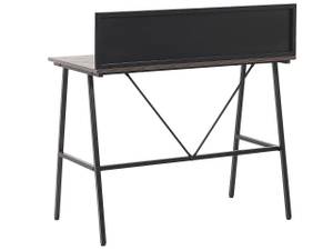 Bureau HASTINGS Noir - Marron - Bois manufacturé - 100 x 100 x 52 cm