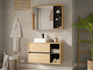 Toilettenschrank PURNAL Beige - Holzwerkstoff - 18 x 75 x 100 cm