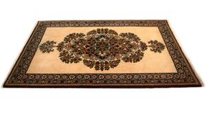 Tapis Ghom III Beige - Textile - 75 x 1 x 118 cm