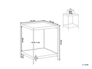 Table d'appoint ALSEA Doré - 41 x 50 x 41 cm