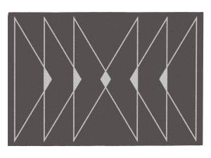 Tapis de salon TROZIA Gris - Textile - 160 x 1 x 230 cm