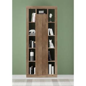 Bibliothèque Rimini Marron - Bois manufacturé - 40 x 217 x 95 cm