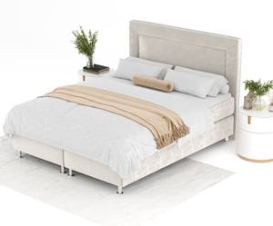 Boxspringbett Laguno Ecru - Breite: 200 cm