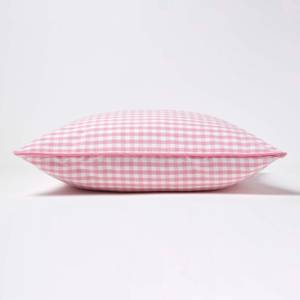 Gingham-Kissenbezug Pink - 45 x 45 cm