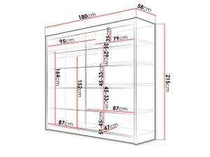 Kleiderschrank Talin 4 Schwarz