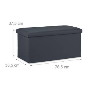 Banc cuir synthétique Anthracite