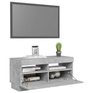 Meuble tv 3009233 Gris minéral - Largeur : 80 cm