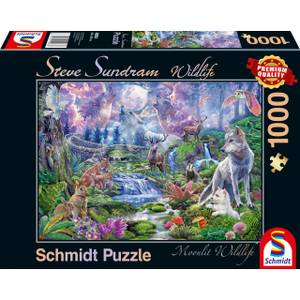 Puzzle Steve Sundram Moonlit Wildlife Papier - 28 x 6 x 38 cm