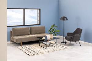 Canapé-lit Blain Beige - Textile - 200 x 83 x 105 cm