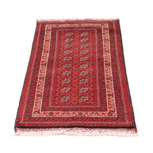 Afghan - 100x69cm Rot - Naturfaser - 69 x 1 x 100 cm