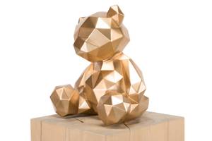 Skulptur Sweet Dreams Gold - Kunststein - Kunststoff - 30 x 28 x 23 cm