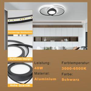 LED Deckenleuchte Einäugig Schwarz