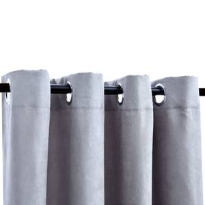 Rideau(lot de 2) 299294 Gris - Hauteur : 245 cm