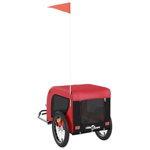 Remorque vélo pour chien 3028683-1 Rouge - 65 x 66 x 124 cm