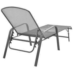 Chaise longue Gris - Métal - 66 x 103 x 183 cm