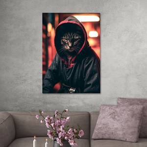 Leinwandbild Cat Warrior II 70 x 105 cm