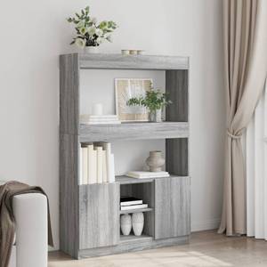 Highboard DE4530 Grau - Holzwerkstoff - 33 x 140 x 92 cm