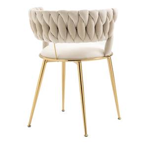 Fauteuil simple lot de 2 Mercury Ⅴ Beige - Imitation pin beige