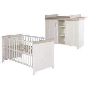 Set de chambre bébé Felicia 2 pcs Blanc - Bois manufacturé