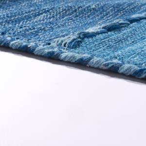 Hochflor-Teppich Kilim 217 Blau - 200 x 290 cm